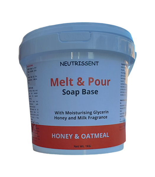 Neutrissent Melt And Pour Soap Base,Honey And Oatmeal - 1kg