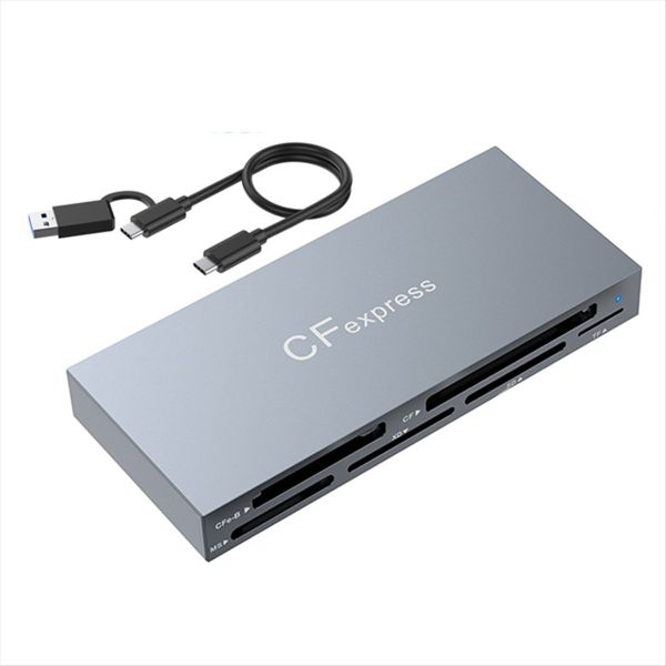 6-In-1 Cfexpressb Card Reader Usb 3 2 Card Reader For Sd/Tf/Ms/Xd/Cf