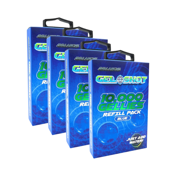 Gel Shot - 40 000 Gellies Refill Bundle - 4 × 10 000 Gellies - Blue