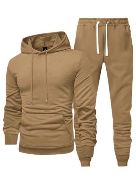 Tread Treasure- Long Sleeve Pullover Hoodie with Drawstring Waist Joggers