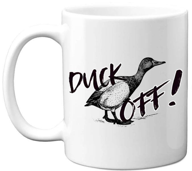 Duck Off Coworker Gift 11oz Ceramic Premium Coffee Mug