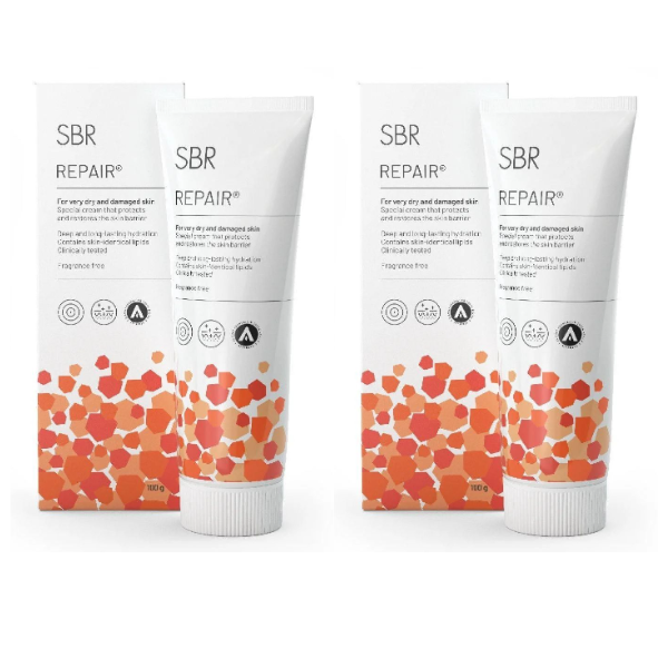 SBR Repair Special Cream For Very Dry Skin 100g x 2 Pack (200g)