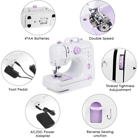  AGM Portable Sewing Machine, 12 Stitches 2 Speed Heavy Duty Sew  Machine, Handheld Quilting Embroidery Overlock Quick Sewing Machine   Review Analysis