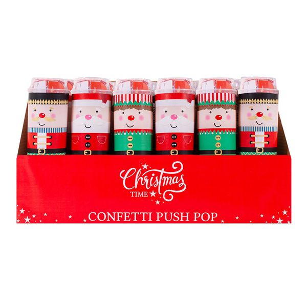 24 Christmas Confetti Push Box