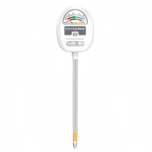 Soil Moisture Meter, 4-in-1 Soil pH Tester, Moisture/Light/Nutrients/PH