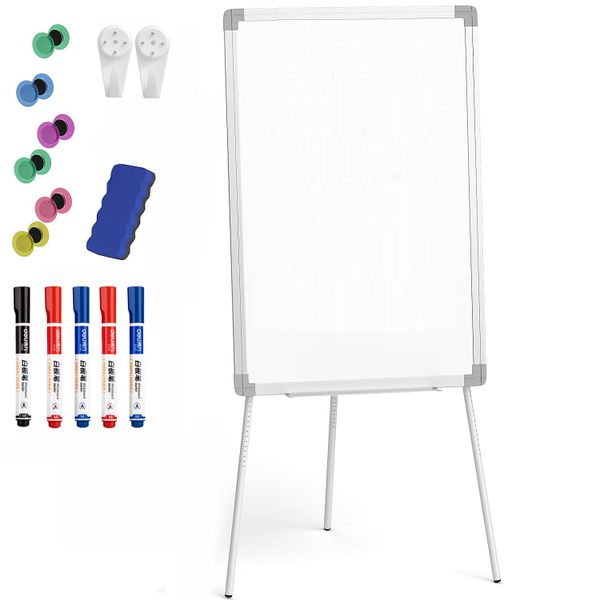 Magnetic Whiteboard Flip Chart Stand -100cm x 70cm
