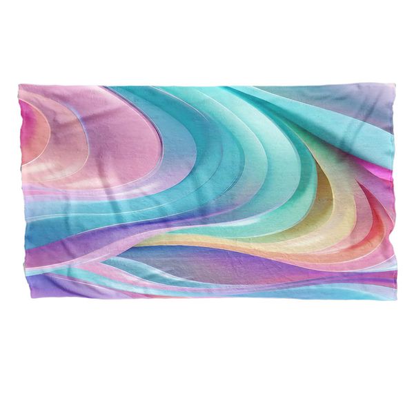 Pastel Swirls Large Light Weight Fleece