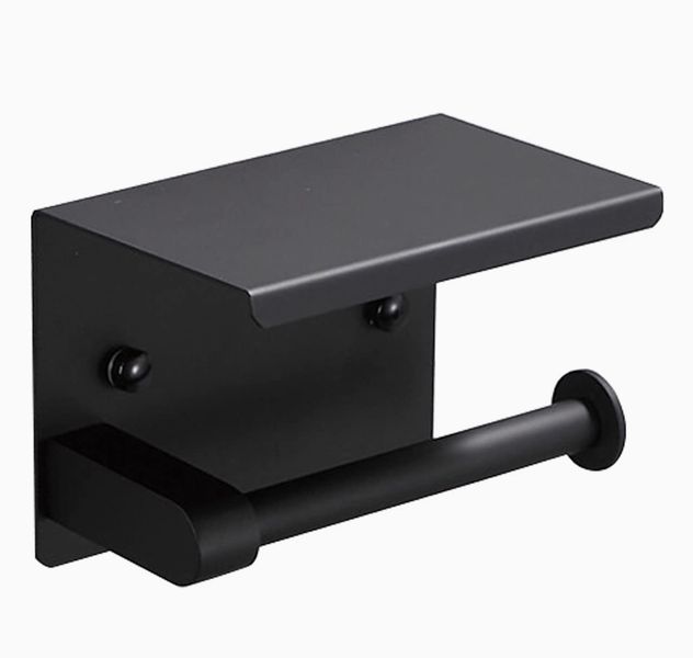 MamaMia Heavy Weight Stainless steel Toilet Paper Holder-Matt Black