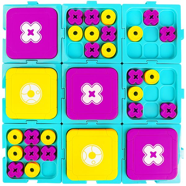 Ultimate Tic Tac Toe Strategy Board Game For Party Kids And Adults Lumaboat