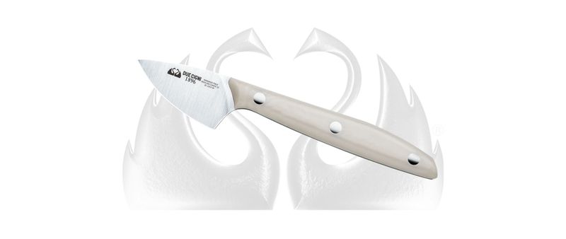 Due Cigni - 1896 - Hard Cheese Knife - POM White