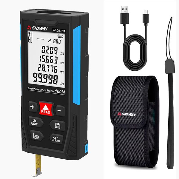 50m Digital Laser Distance Meter Device Measuring Tools with Tape
