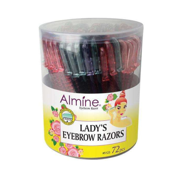 Almine Lady's Eyebrow Razor x 72 Pack