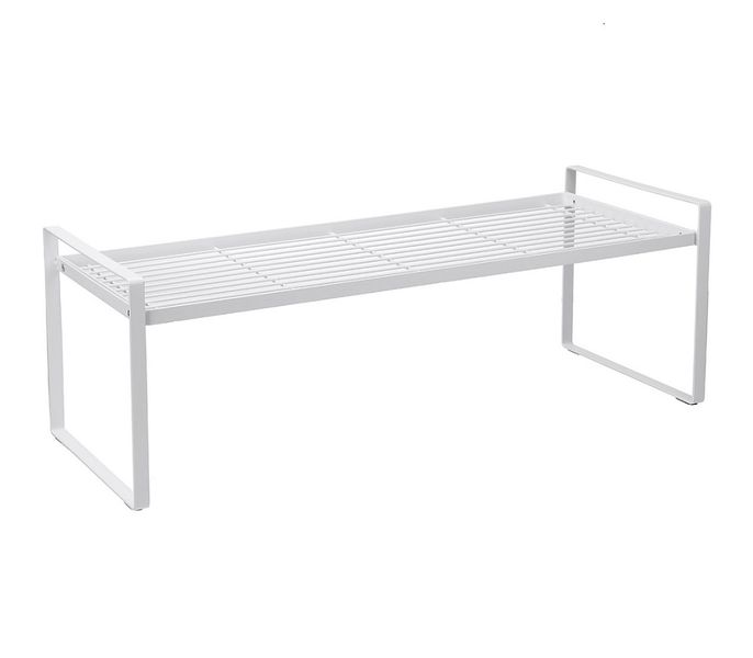 Universal Kitchen Wire Shelf Pantry Storage Organizer Rack - 2-Pack - White