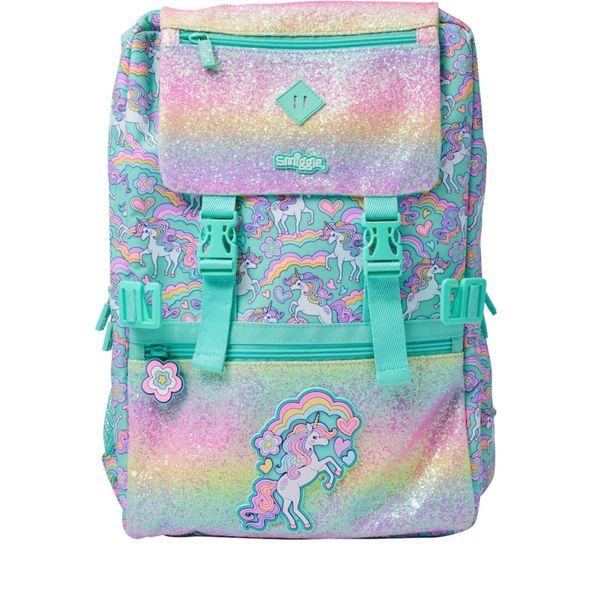 Smiggle Green Limitless Attach Foldover Bag