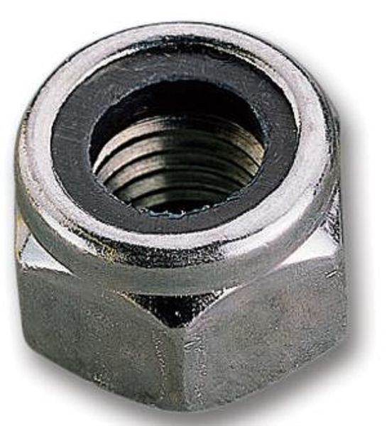 TR Fastenings (M8- N5ST-Z100-) Nut, Nylon, Steel