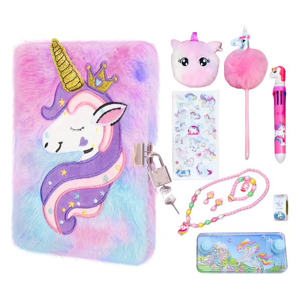 Kids Unicorn Diary with Lock and Key Stationery Unicorn Gift for Girls
