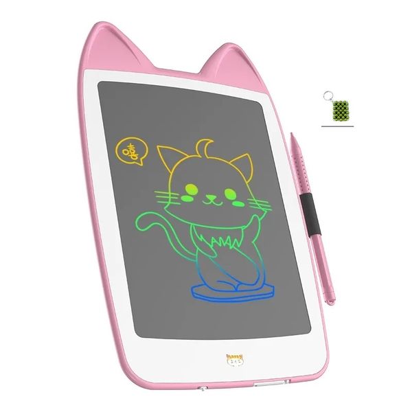 Kids Cat Ear Writing/Drawing Tablet With Stylus and Key Holder