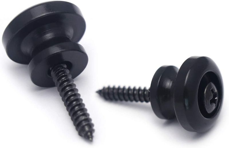 Black Guitar Strap Pins Universal Size For all Guitars