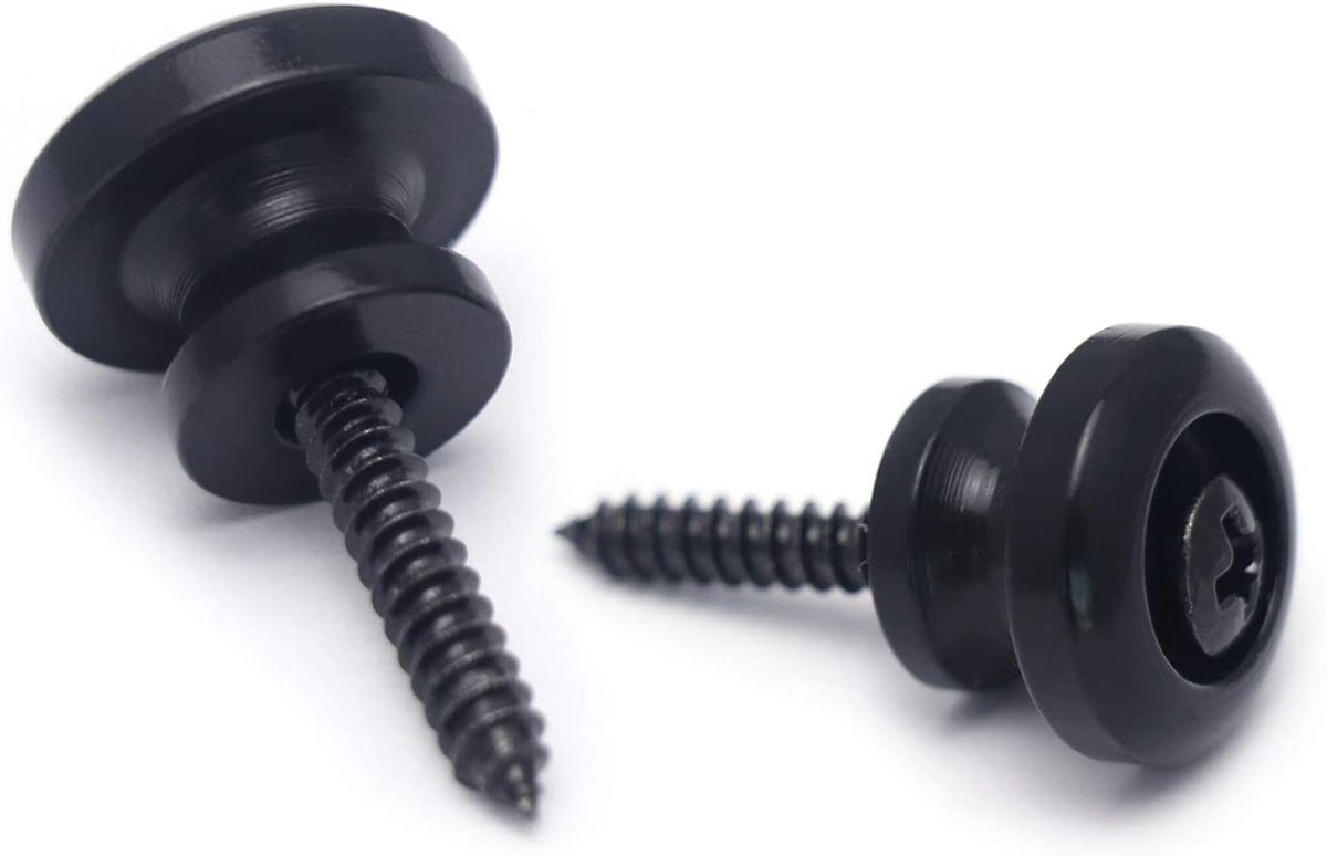 Black Guitar Strap Pins Universal Size For all Guitars