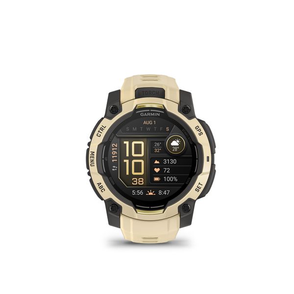 Garmin Instinct 3 - 45 mm, AMOLED Citrine with citrine silicone band