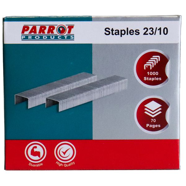 Parrot Products Staples 23/10 - 1000 Pieces