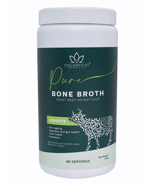 Collagen Bone Broth Roasted Beef Instant Soup 400g