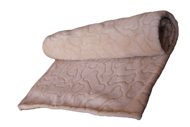 The NEAT pet blanket Mongolian Fleece (100 cm x 150 cm ) - Beige Embossed