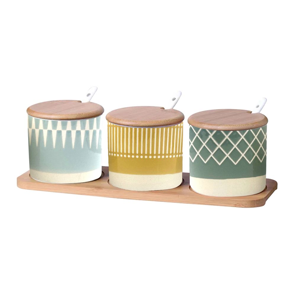 Nordic Seasoning Creative Ceramic Spice Jars Kitchen 10 Pieces Set