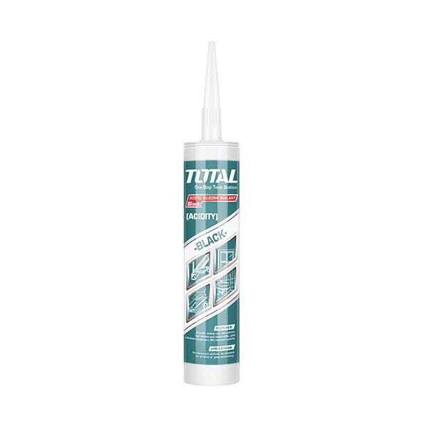 Total Tools 5 Pcs Acetic Silicone Sealant Black