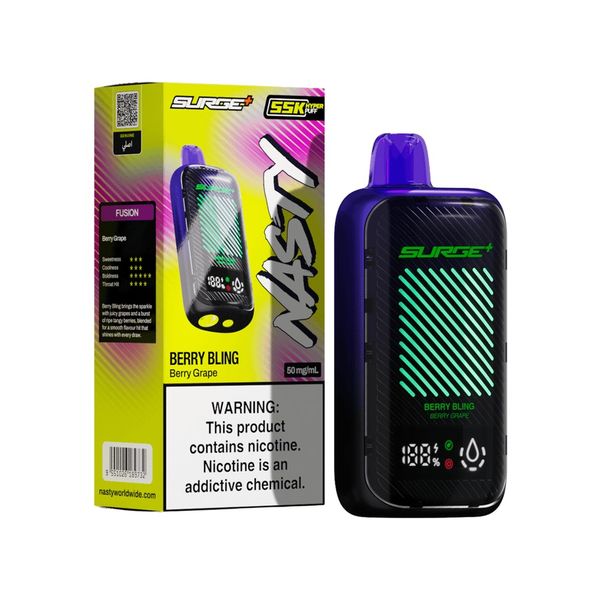 Nasty Bar Surge 55k Disposable Vape - Berry-Grape
