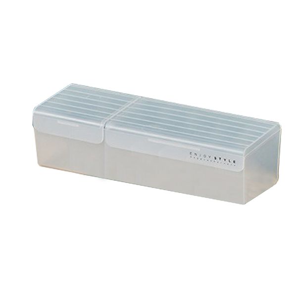 Dual-Lid 7 Grids Cable Storage Box for Organizing Power Cord Plugs