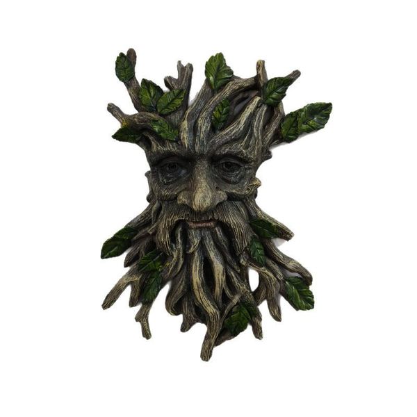 Whimsical Tree Face Resin, Large Outdoor Yard Man Wall Garden Decor