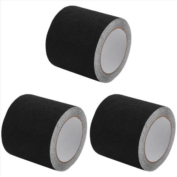 Non-Slip Stair Tape -Waterproof Safety 80 Grit Black 5M