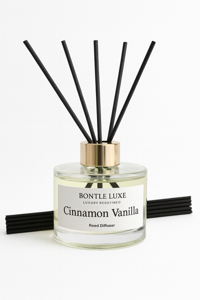 Bontle Luxe Cinnamon Vanilla Reed Diffuser, Luxury Home Fragrance