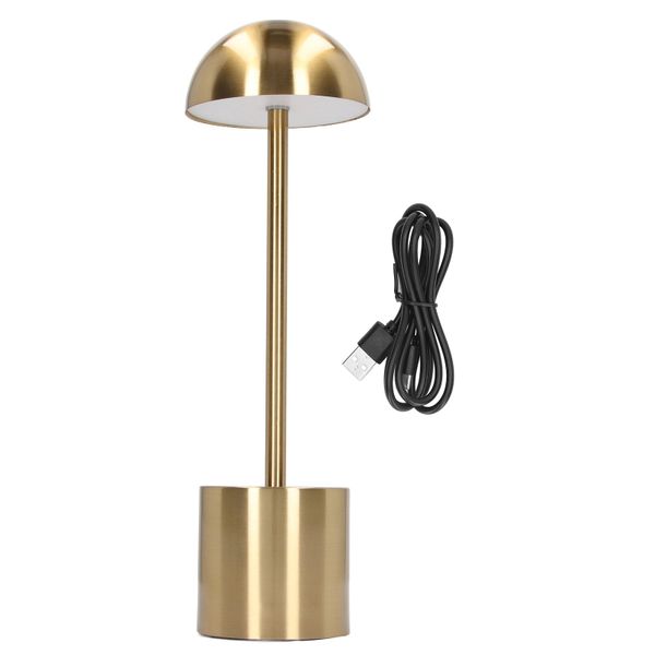 2000mAh Cordless 3 - Color Dimming LED Desk Lamp (Gold)