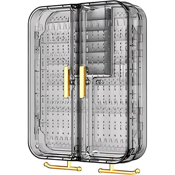 Wall Mounted Jewelry Organizer Foldable Hanging Storage Earrings Holder
