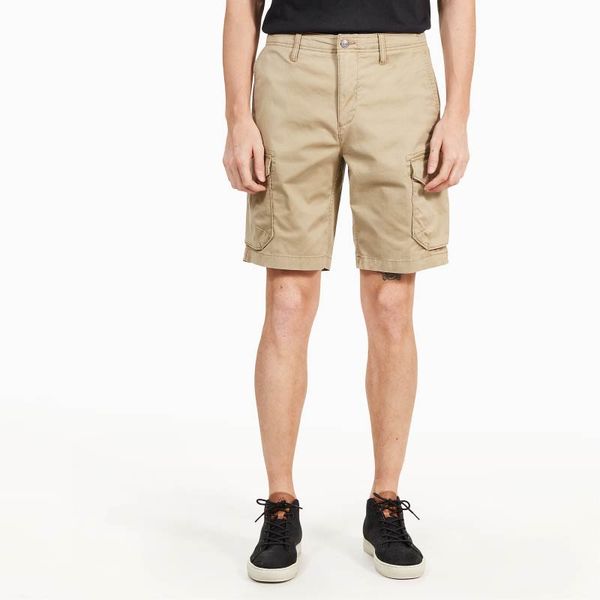 Webster Lake Stretch Twill Classic Cargo Short in Khaki