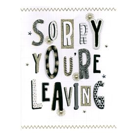 Gigantic Greeting Card - Sorry You're Leaving | Shop Today. Get it