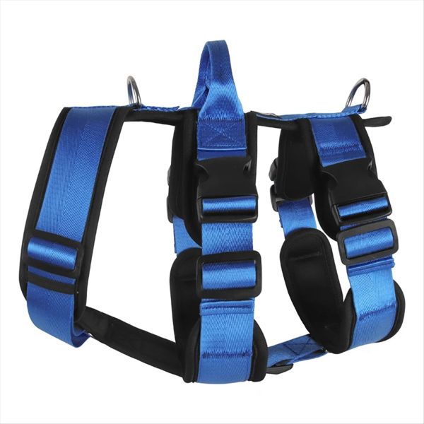 Explosionproof Big Dogs Harness with Handle for Large Dog Khaki S