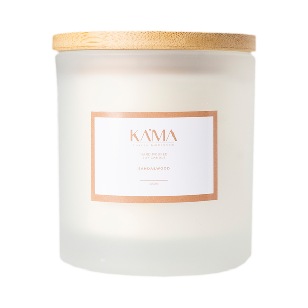 Hand Poured Soy Candle – Sandalwood (500 ml)