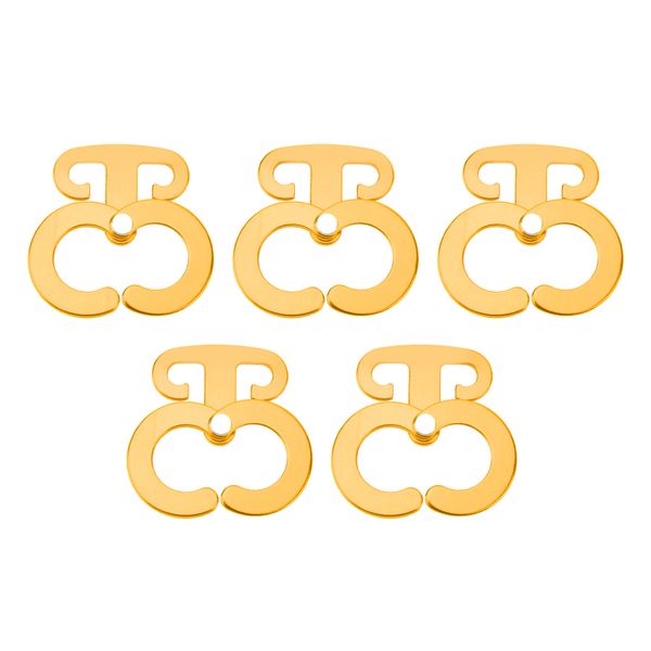 Ultralight T-Ring Hooks, 5PCS Self-Locking Camping Rope Buckles