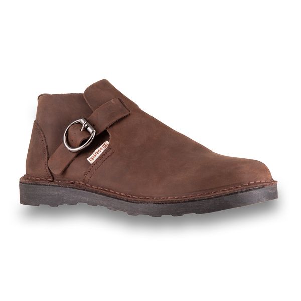 Gurmuki MEN's Buckle Vellies - Dark Brown
