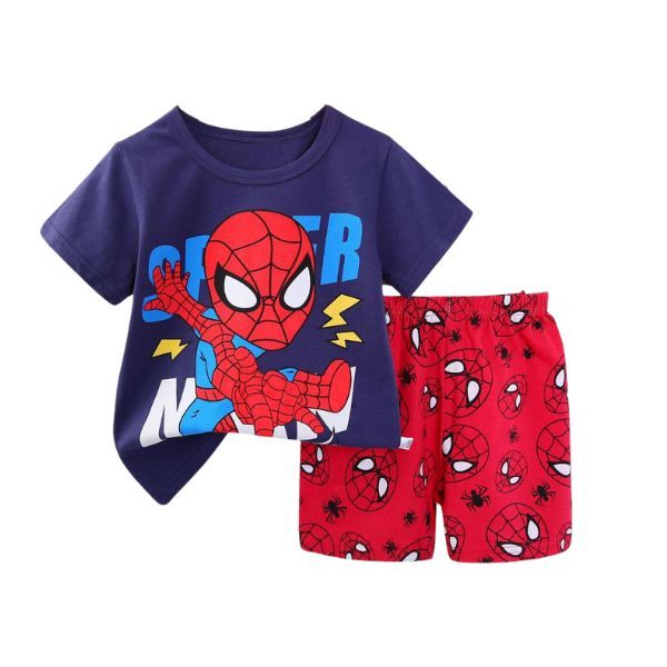 Boys Spider Hero Nightwear Set - Shirt and Shorts