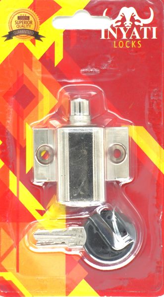 Patio Door Push Lock Nickel Pated Inyati