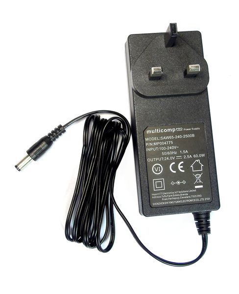 Multicomp Pro (MP004775) AC/DC Power Supply, 60 W, 24 V, 2.5 A
