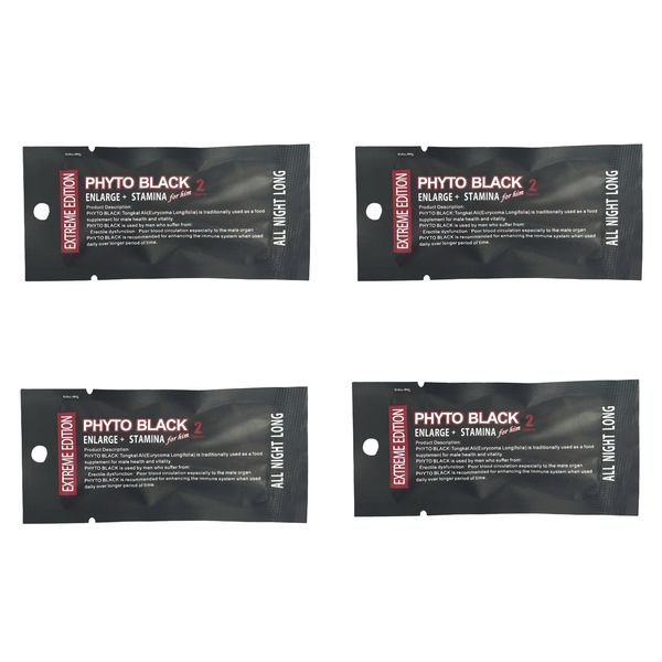 4 Pack Phyto Black 2 Pills | Herbal Male Performance Support