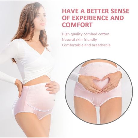 High Waist Maternity Panty Breathable Abdominal Support Pregnant