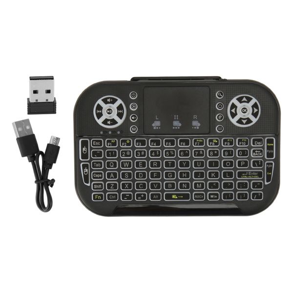 2.4G Mini Keyboard Touchpad, Backlit, PC/TV Remote