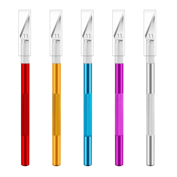 Pack of 5 Colorful Craft Hobby Knife