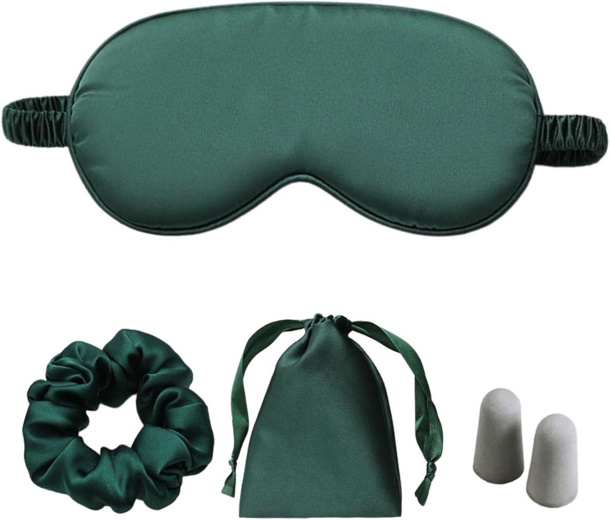 Silk Satin Sleeping Eye Mask,Night Blindfold, Breathable Eyeshade Eye Cover